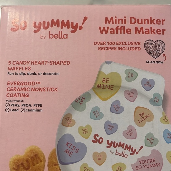 So yummy by Bella mini dunker waffle maker NIB - Picture 2 of 3